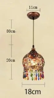 lustre turc vintage style bohème vitrail romantique pour café ou restaurant