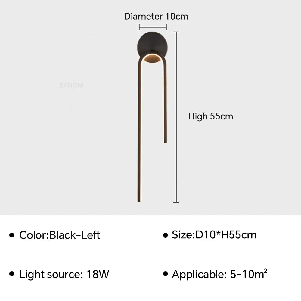 applique murale led nordique pour décoration chambre