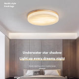 plafonnier led rond en bois design nordique décoratif intérieur