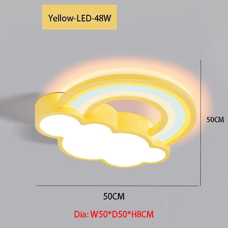 plafonnier led nuage lumière moderne pour chambre enfant