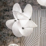 Lustre torsadé blanc moderne