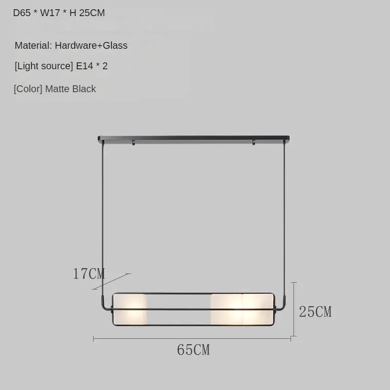 suspension en verre moderne pour éclairage de luxe intérieur