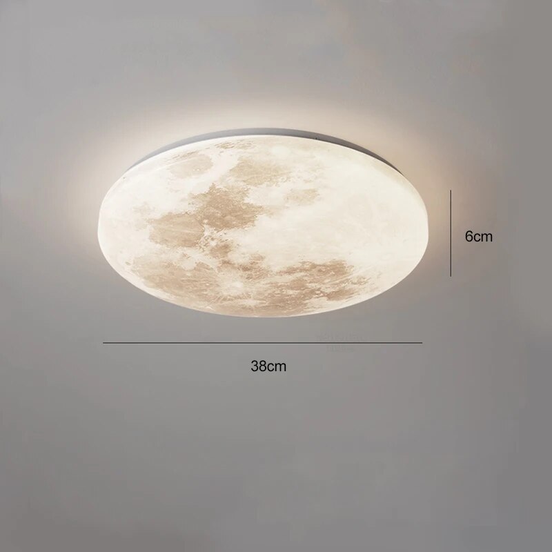 Plafonnier lune moderne minimaliste