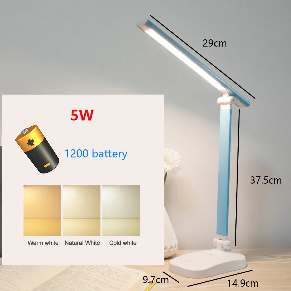 lampe de bureau led tactile usb gradation protection yeux