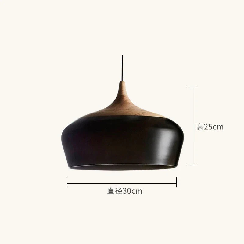 lustre en bois design nordique pour éclairage moderne