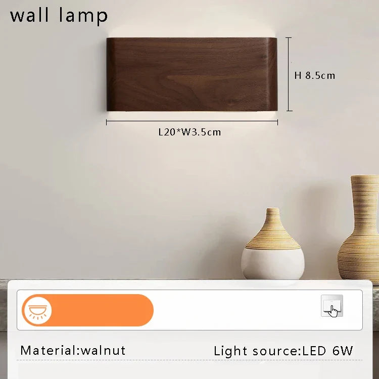 plafonnier led design rétro moderne en bois foncé grand lustre