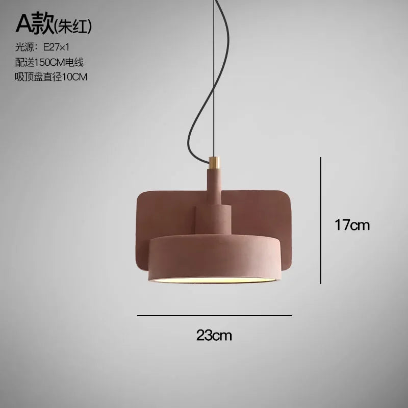 suspension industrielle en ciment pour décoration intérieure rétro