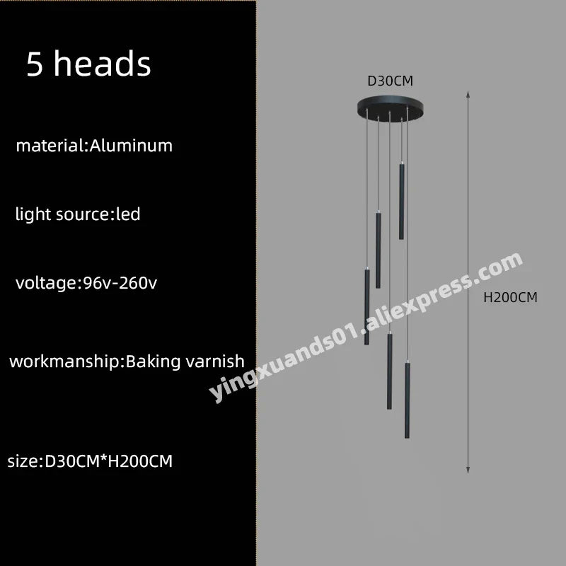 lustre suspendu pour éclairage décoratif moderne élégant