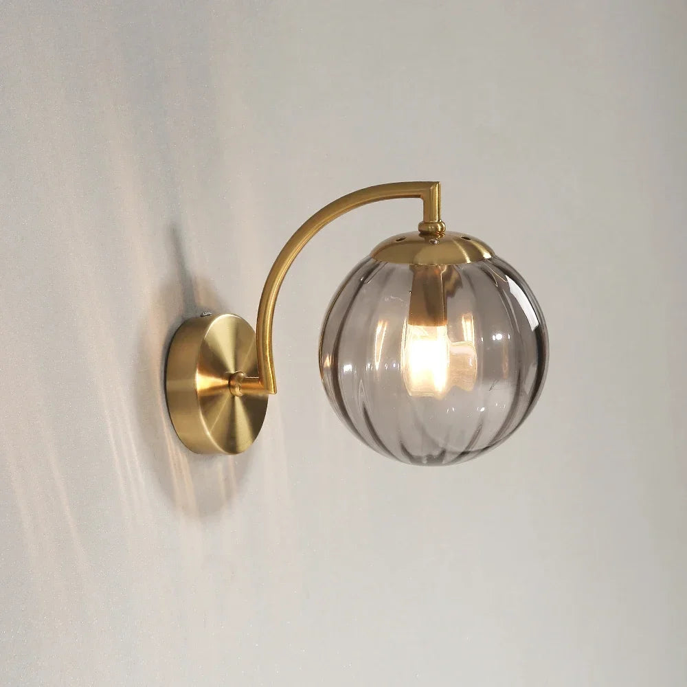 Applique murale led verre nordique