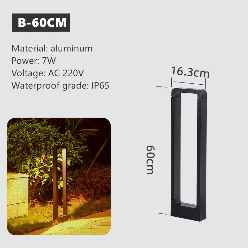 lampe led extérieure simple pour éclairage de jardin et paysage