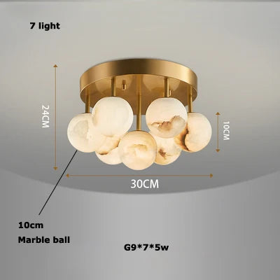 plafonnier en marbre chinois collection pingpong design classique