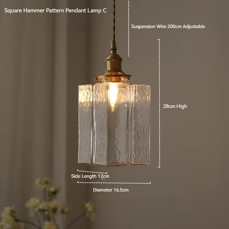 suspension en verre vintage japonaise led pour lustres