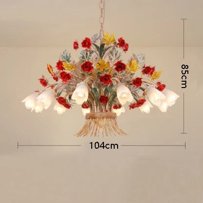 lustre en verre rétro américain pour décoration intérieure élégante