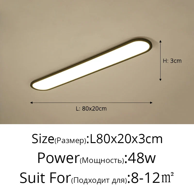 lustre moderne nordique simple led rectangulaire pour bar