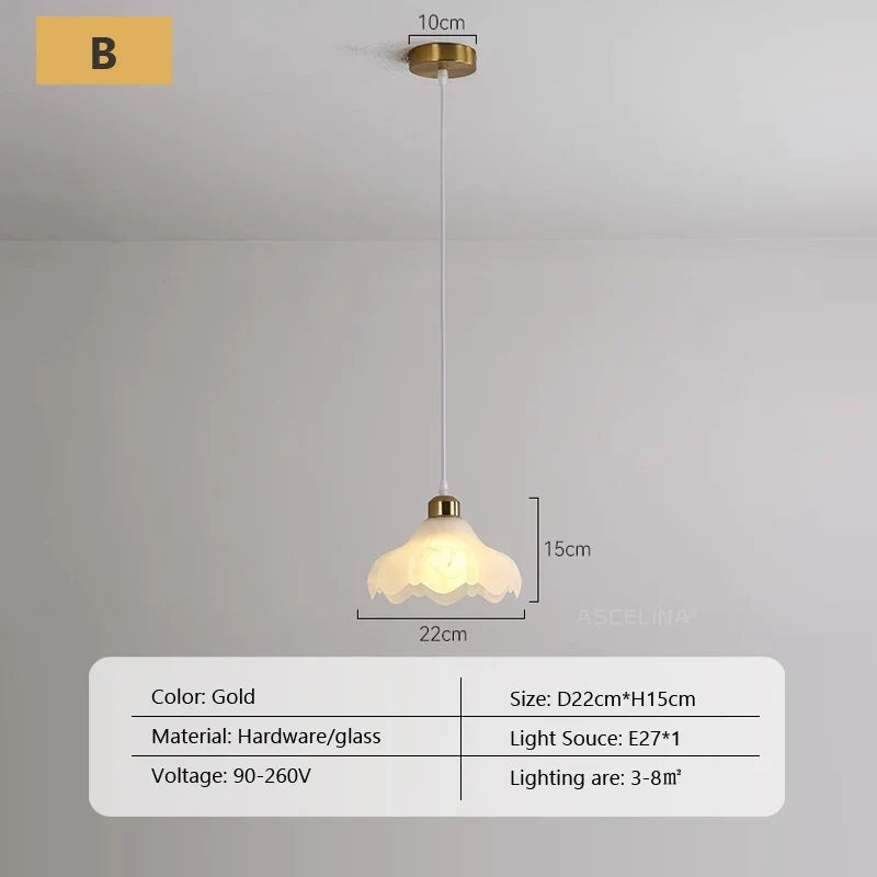 suspension en verre nordique pour décoration intérieure moderne