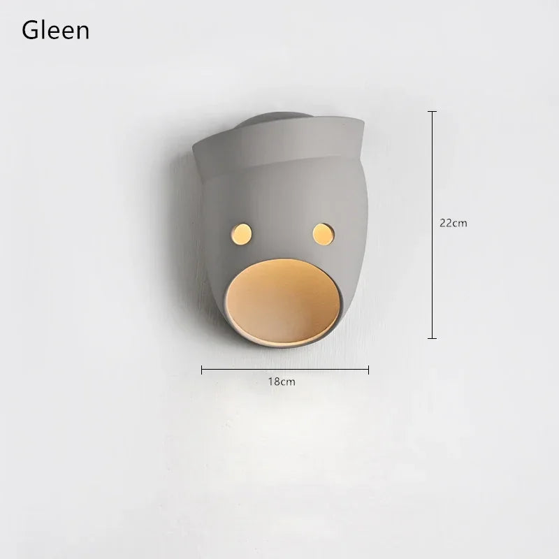 applique murale moderne design néerlandais en résine avec éclairage led