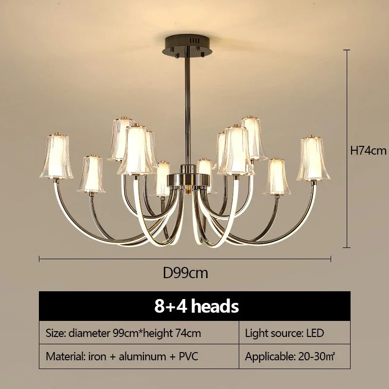 lustre postmoderne design minimaliste lampe led pour intérieur élégant