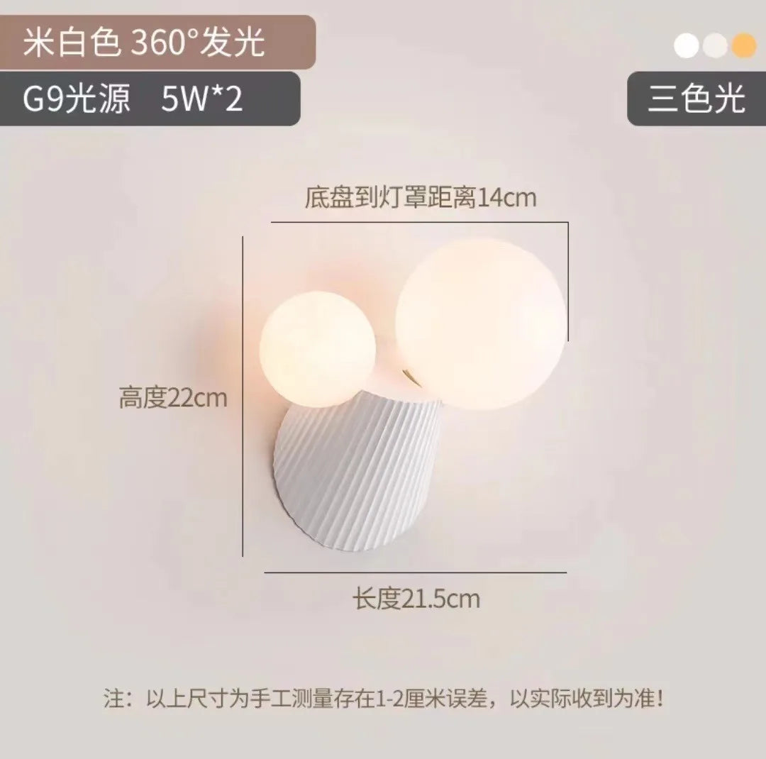 applique murale led cactus en résine verre pour étude