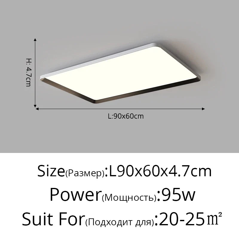 plafonnier led rond ultra-mince moderne sans protection stroboscopique