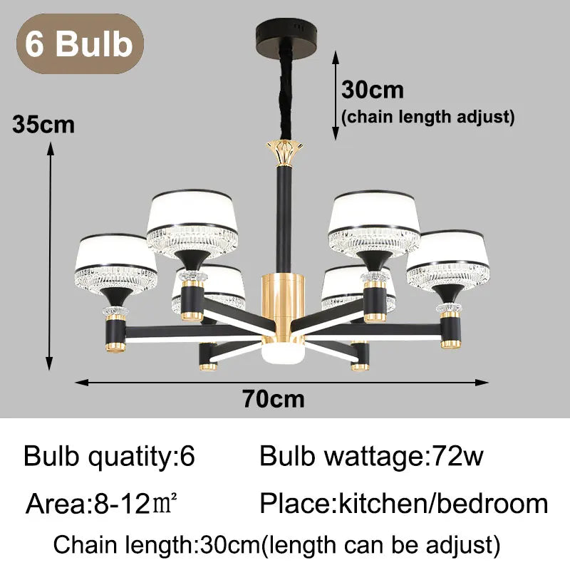 lustre moderne led design nordique pour intérieur élégant