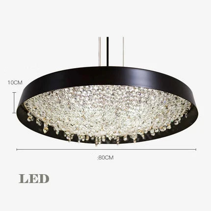 lustre minimaliste moderne en cristal pour éclairage intérieur
