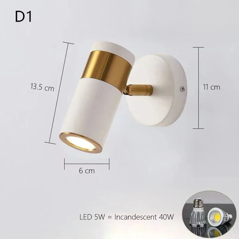 Applique murale nordique réglable led