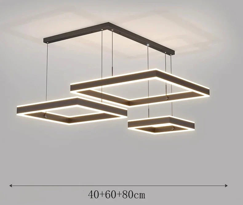 suspension moderne led pour éclairage intérieur