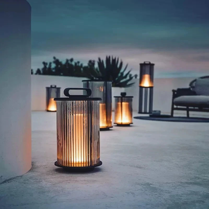 villa moderne lampe de jardin solaire extérieure étanche