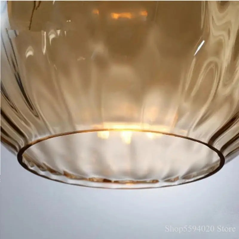 suspension en verre moderne pour décoration intérieure élégante