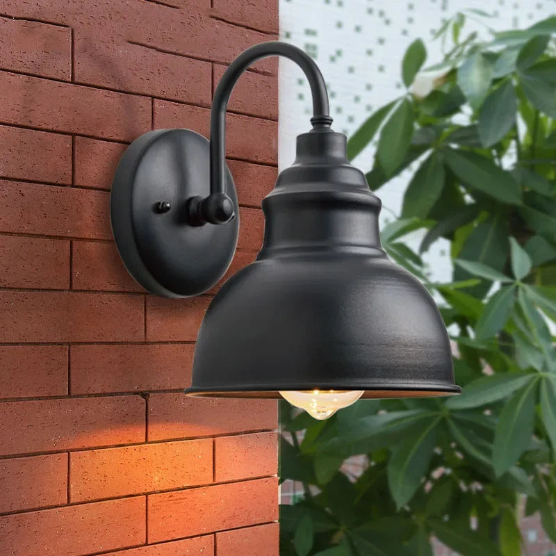 applique murale étanche style industriel pour extérieur jardin et cour