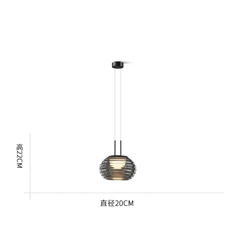 suspension en verre au design moderne pour un intérieur élégant