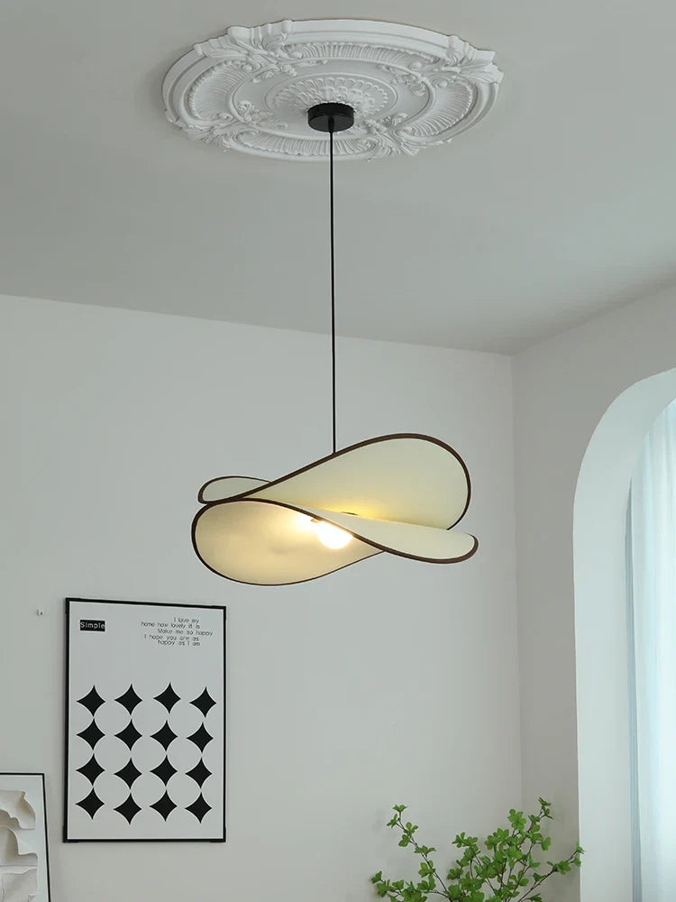 plafonnier en tissu wabi sabi pour décoration intérieure moderne