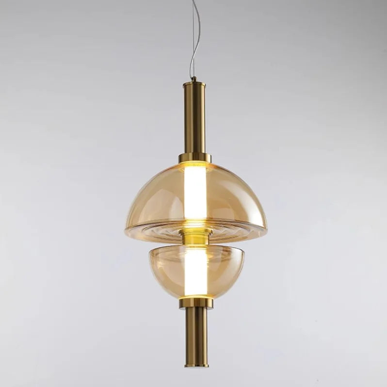 lustre en verre design nordique pour espace moderne