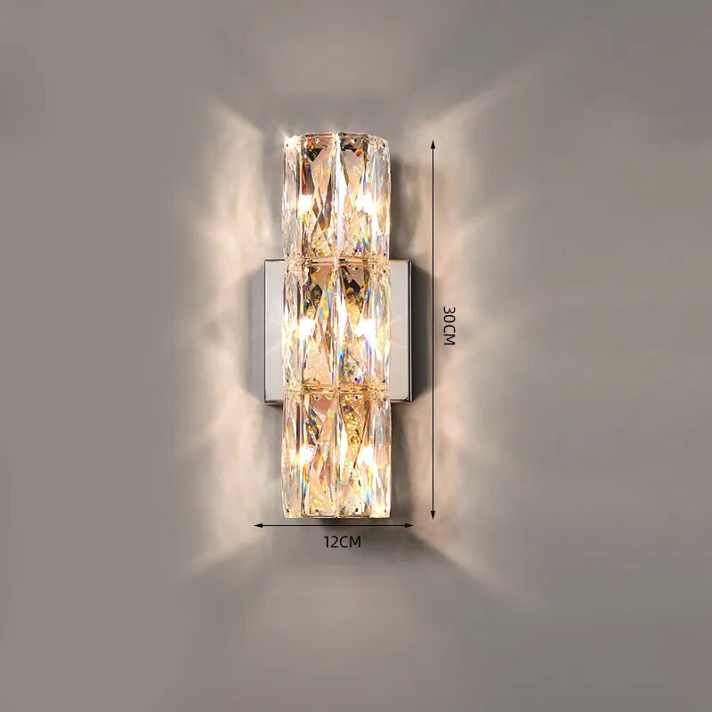 Applique murale luxe cristal villa haut gamme