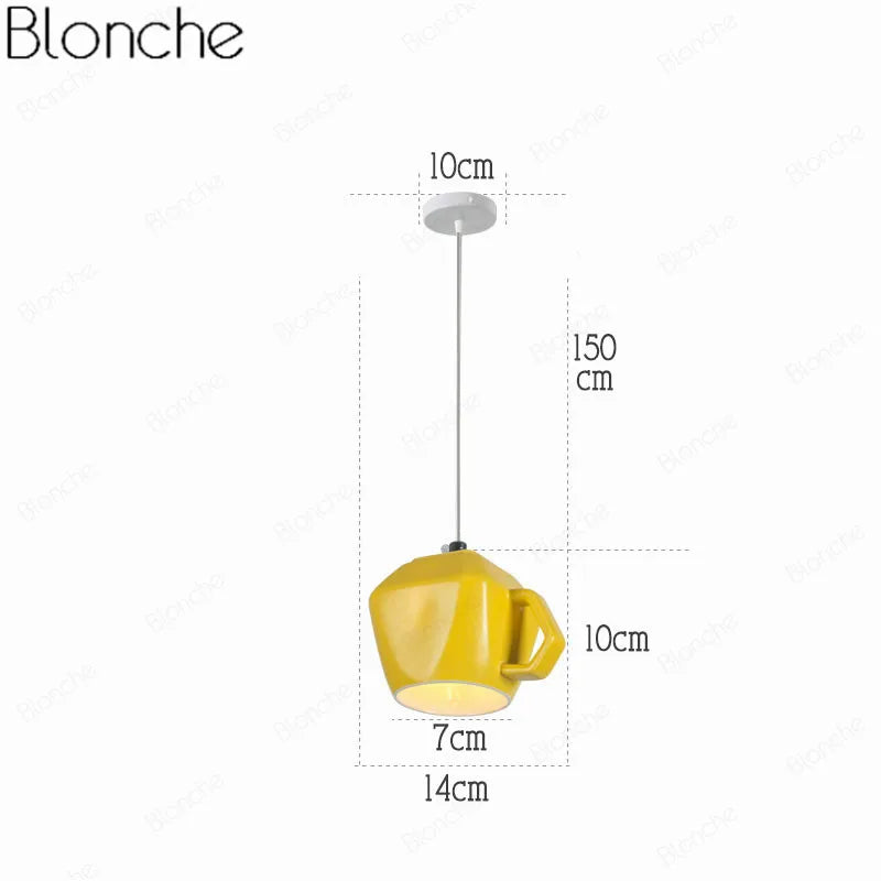 Suspension en céramique avec tasse de thé et théière