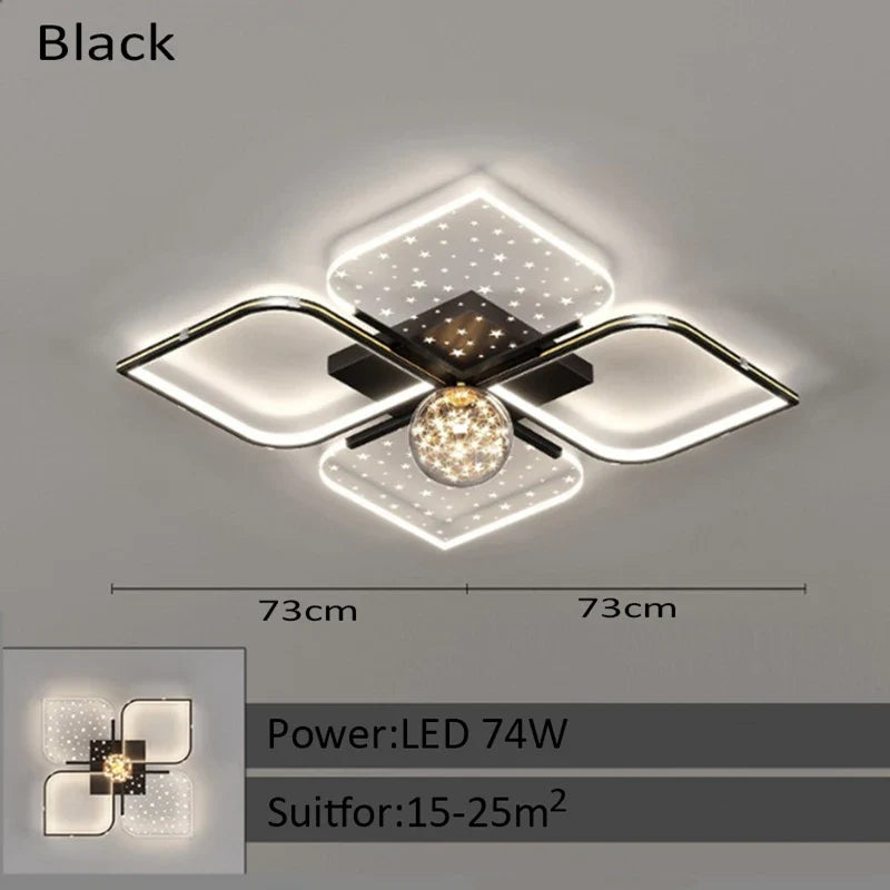 plafonnier led luxueux pour un éclairage moderne intérieur