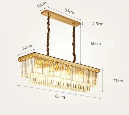 lustre en cristal design créatif pour décoration intérieure