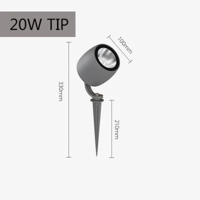 lampe de jardin à led haute puissance avec piquet à livraison gratuite