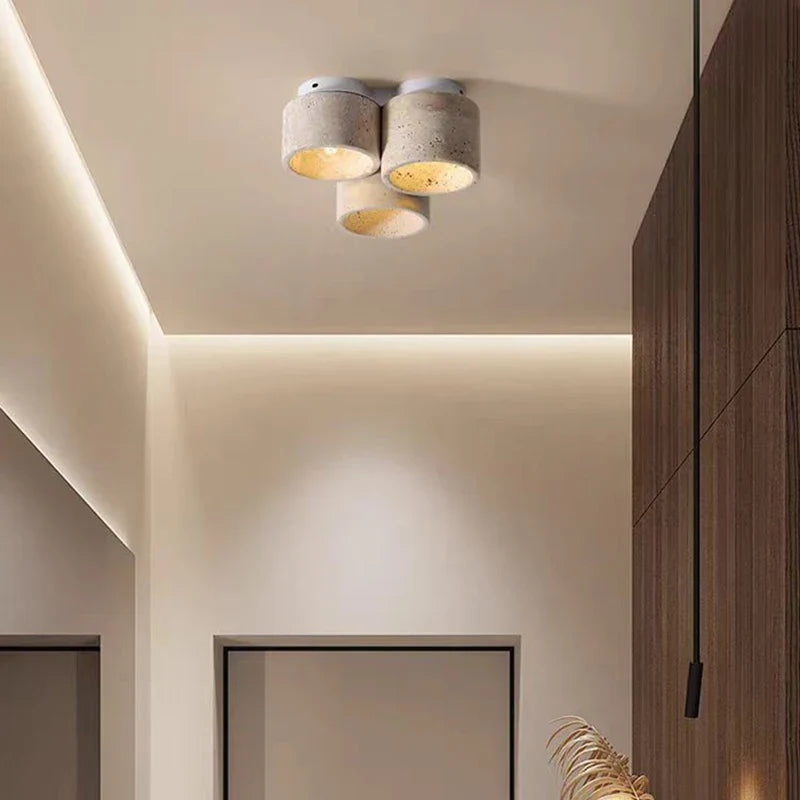 plafonnier en marbre naturel lampe suspendue pierre