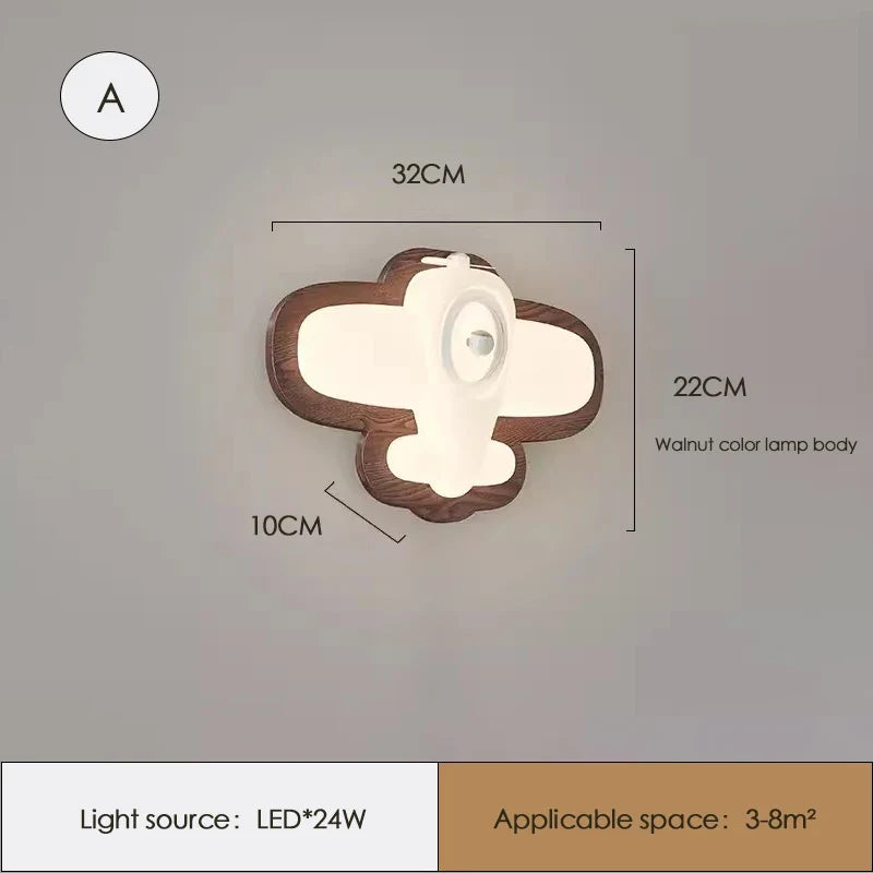 applique murale hélicoptère pour chambre d'enfant moderne et chaleureuse