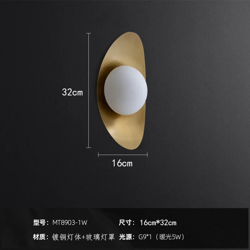 applique murale led au design nordique moderne pour intérieur élégant