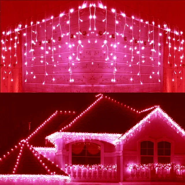 guirlande lumineuse extérieure décorations de Noël pour hiver