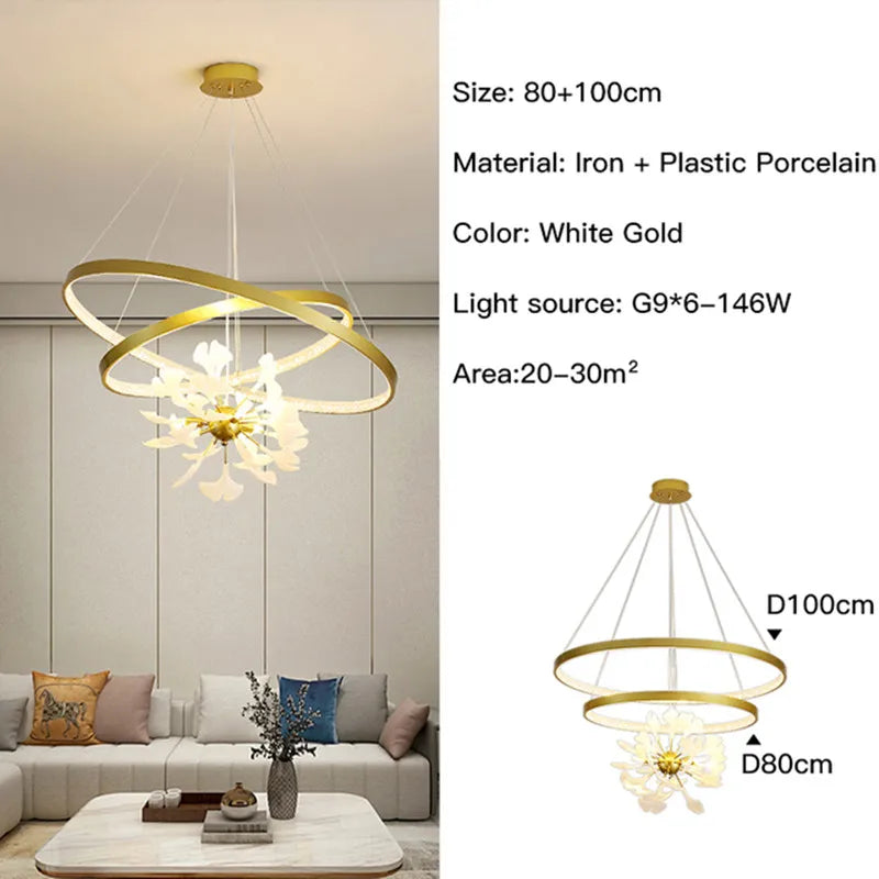 lustre moderne design nordique pour intérieur suspendu au plafond