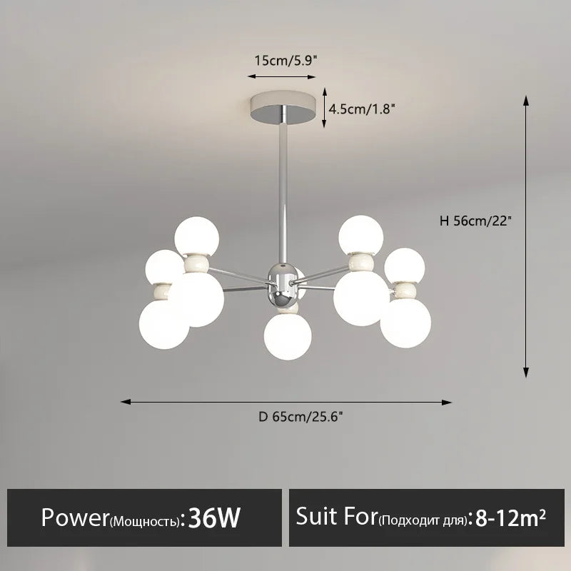 lustre suspendu dimmable pour décoration intérieure moderne