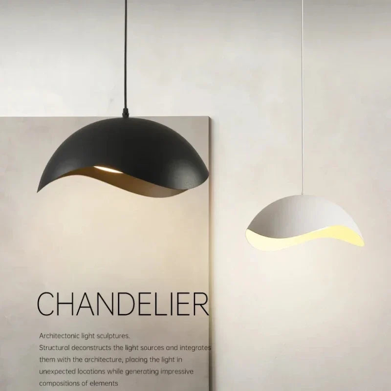 lustre nordique design ovni suspension décorative intérieure