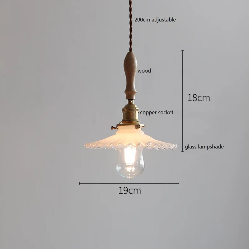 suspension LED en céramique conique design