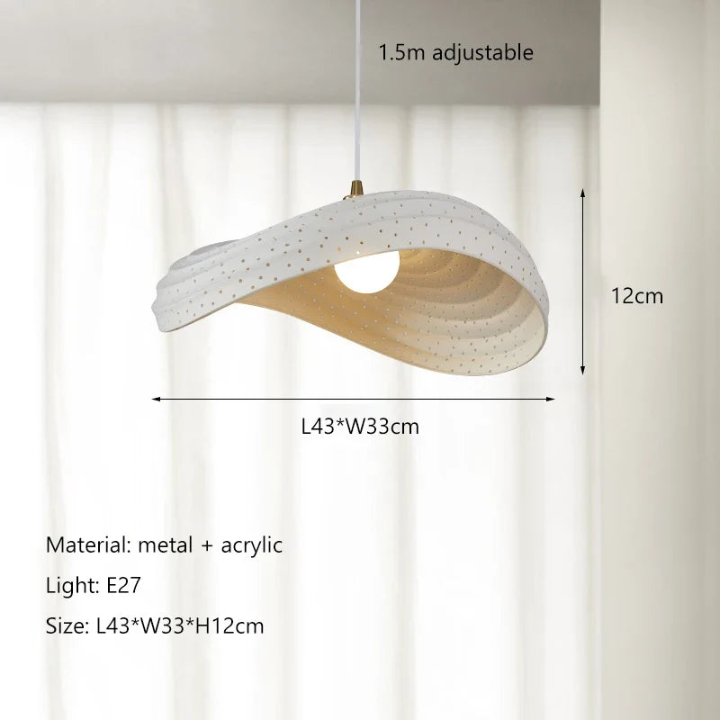 lustre style wabi sabi nordique led pour décoration maison