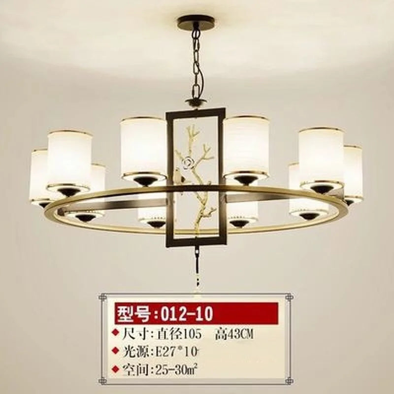 lustre rétro chinois pour un éclairage élégant et chaleureux