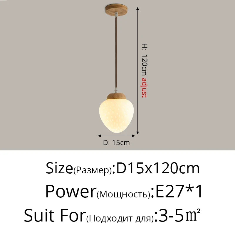 lustre bois simple art créatif pour enfants style français moderne