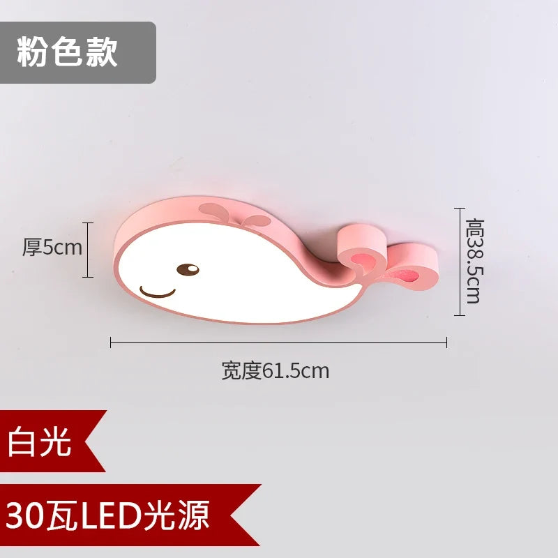 plafonnier led baleine éclairage créatif moderne pour enfant
